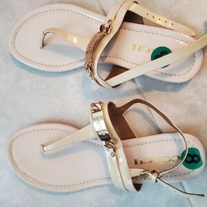 Coach Women's Cream Sandals